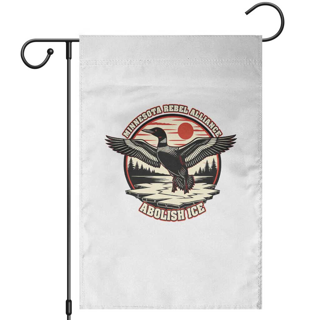 Minnesota Rebel Alliance Loon Garden Flag Abolish Ice Protest