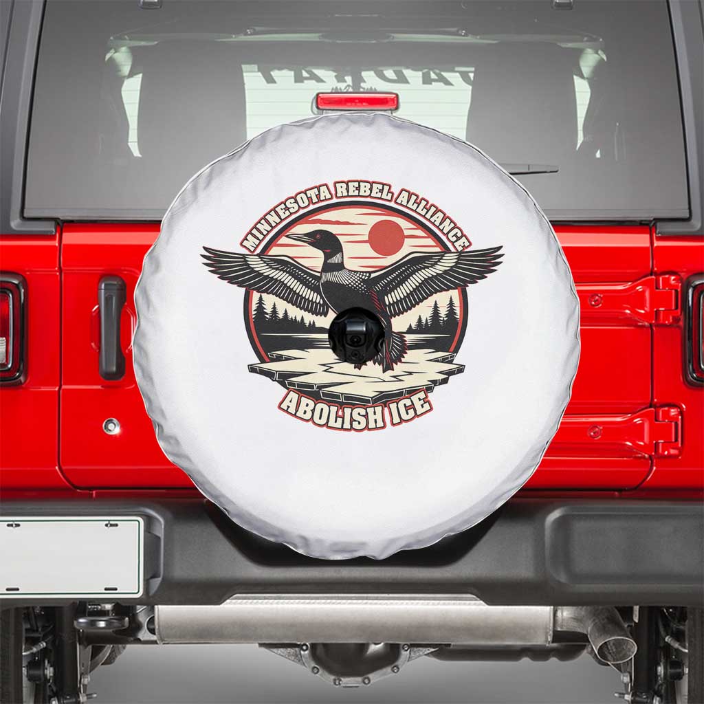 Minnesota Rebel Alliance Loon Spare Tire Cover Abolish Ice Protest