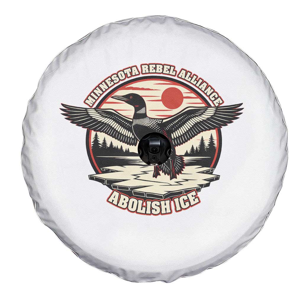 Minnesota Rebel Alliance Loon Spare Tire Cover Abolish Ice Protest