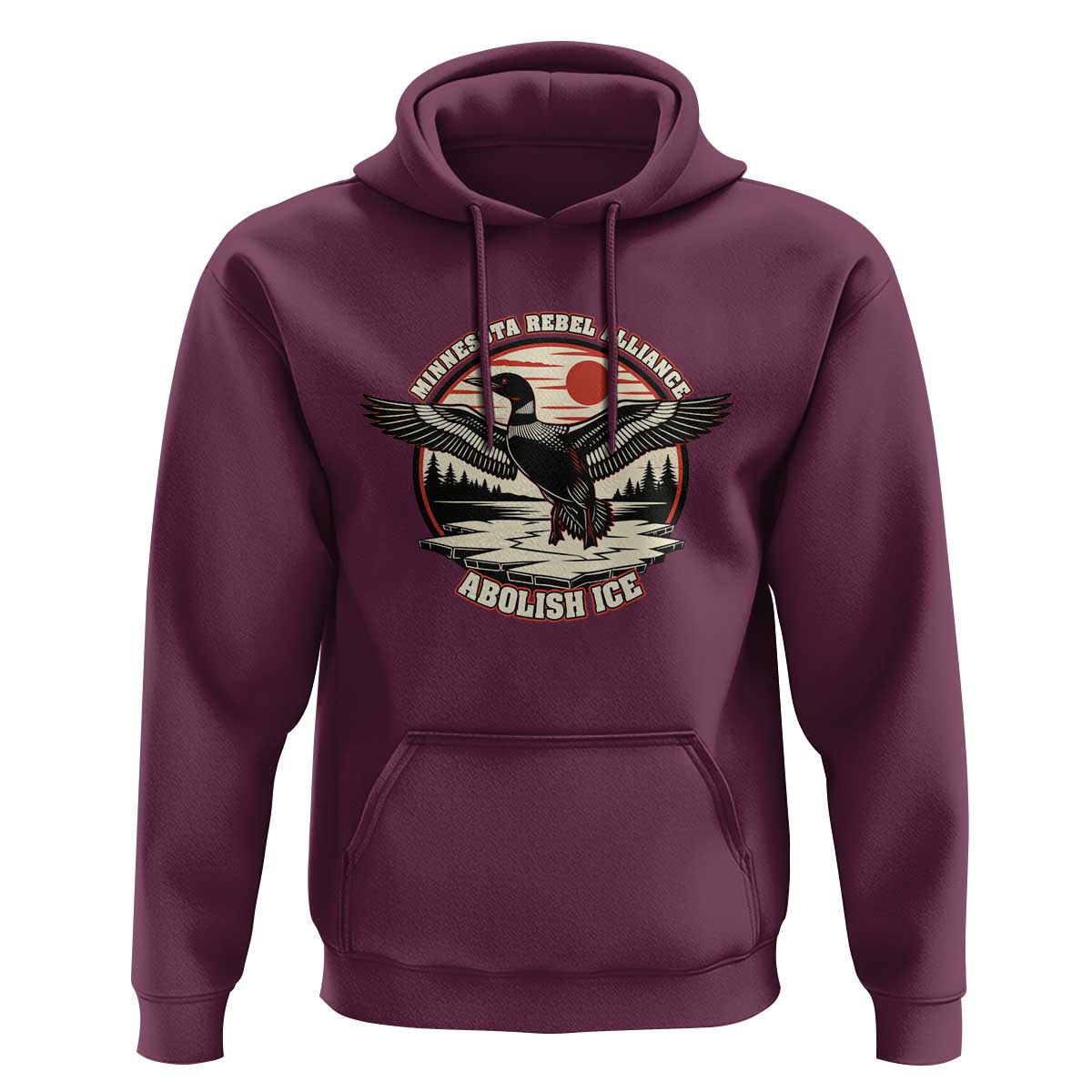 Minnesota Rebel Alliance Loon Hoodie Abolish Ice Protest