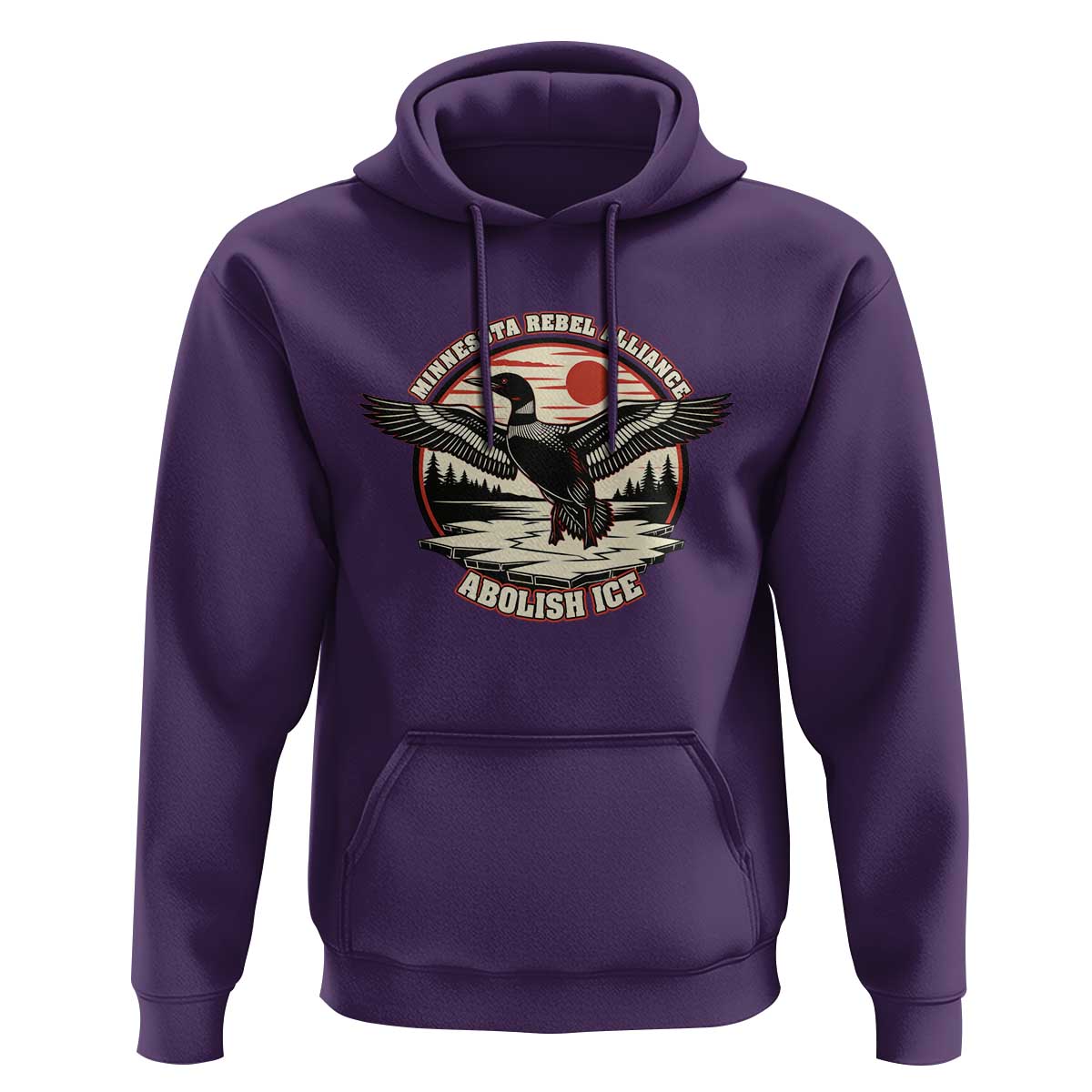 Minnesota Rebel Alliance Loon Hoodie Abolish Ice Protest