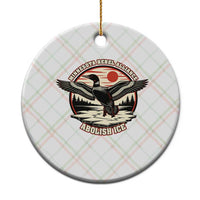 Minnesota Rebel Alliance Loon Ceramic Ornament Abolish Ice Protest