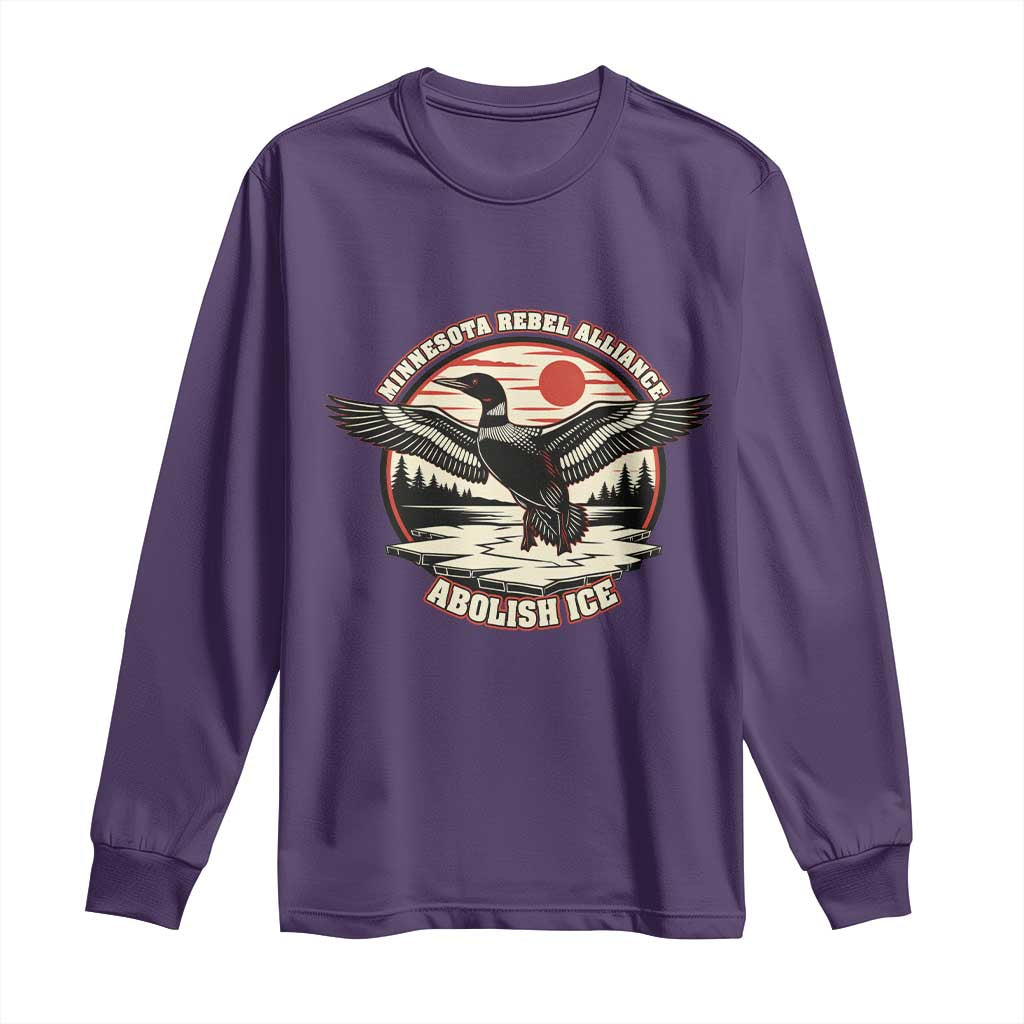 Minnesota Rebel Alliance Loon Long Sleeve Shirt Abolish Ice Protest