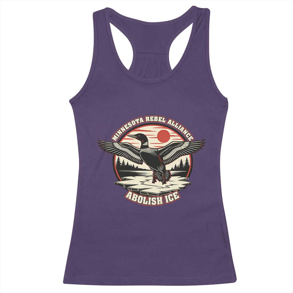 Minnesota Rebel Alliance Loon Racerback Tank Top Abolish Ice Protest
