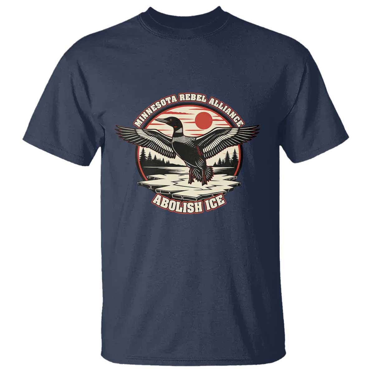 Minnesota Rebel Alliance Loon T Shirt Abolish Ice Protest
