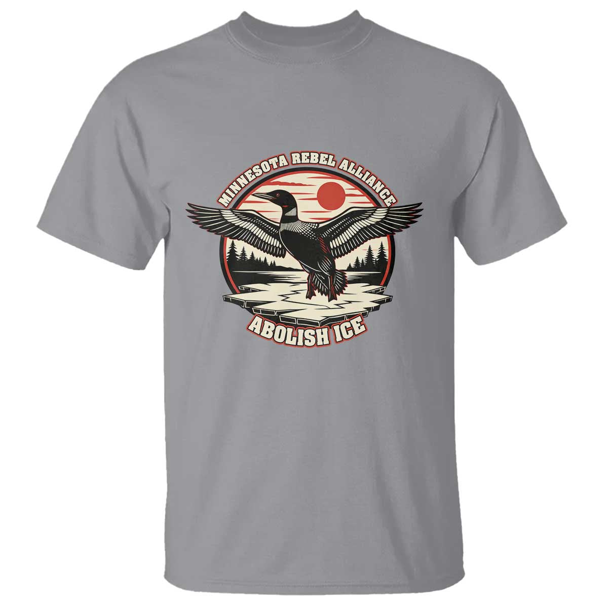 Minnesota Rebel Alliance Loon T Shirt Abolish Ice Protest
