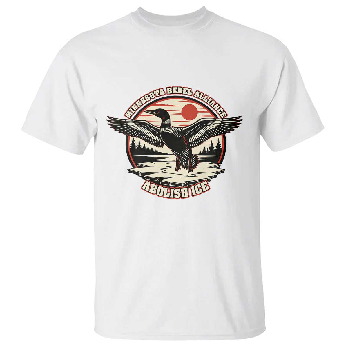 Minnesota Rebel Alliance Loon T Shirt Abolish Ice Protest