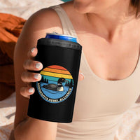 Minnesota Rebel Alliance Vintage Retro Sunset Loon 4 in 1 Can Cooler Tumbler