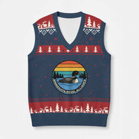 Minnesota Rebel Alliance Vintage Retro Sunset Loon V-Neck Knit Sweater Vest