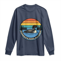 Minnesota Rebel Alliance Vintage Retro Sunset Loon Long Sleeve Shirt