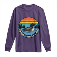 Minnesota Rebel Alliance Vintage Retro Sunset Loon Long Sleeve Shirt