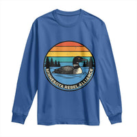 Minnesota Rebel Alliance Vintage Retro Sunset Loon Long Sleeve Shirt