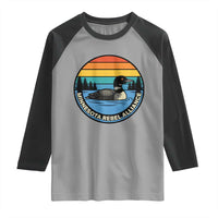 Minnesota Rebel Alliance Vintage Retro Sunset Loon Raglan Shirt