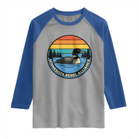 Minnesota Rebel Alliance Vintage Retro Sunset Loon Raglan Shirt