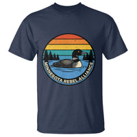 Minnesota Rebel Alliance Vintage Retro Sunset Loon T Shirt
