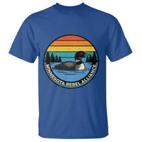 Minnesota Rebel Alliance Vintage Retro Sunset Loon T Shirt