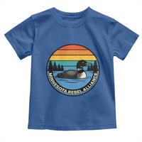 Minnesota Rebel Alliance Vintage Retro Sunset Loon Toddler T Shirt