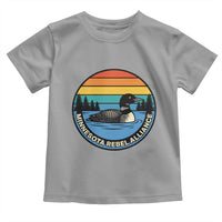 Minnesota Rebel Alliance Vintage Retro Sunset Loon Toddler T Shirt