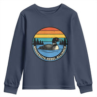 Minnesota Rebel Alliance Vintage Retro Sunset Loon Youth Sweatshirt