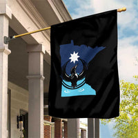 Minnesota Loon Rising Garden Flag Star Emblem MN State Flag Pride