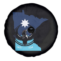 Minnesota Loon Rising Spare Tire Cover Star Emblem MN State Flag Pride