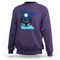 Minnesota Loon Rising Sweatshirt Star Emblem MN State Flag Pride