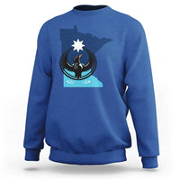Minnesota Loon Rising Sweatshirt Star Emblem MN State Flag Pride