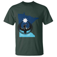Minnesota Loon Rising T Shirt Star Emblem MN State Flag Pride