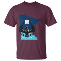 Minnesota Loon Rising T Shirt Star Emblem MN State Flag Pride