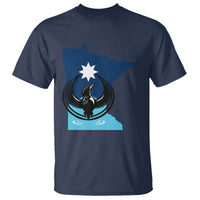 Minnesota Loon Rising T Shirt Star Emblem MN State Flag Pride