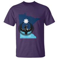 Minnesota Loon Rising T Shirt Star Emblem MN State Flag Pride