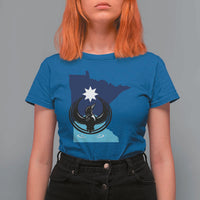 Minnesota Loon Rising T Shirt For Women Star Emblem MN State Flag Pride