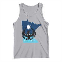 Minnesota Loon Rising Tank Top Star Emblem MN State Flag Pride