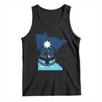 Minnesota Loon Rising Tank Top Star Emblem MN State Flag Pride