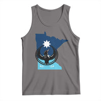 Minnesota Loon Rising Tank Top Star Emblem MN State Flag Pride