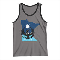 Minnesota Loon Rising Tank Top Star Emblem MN State Flag Pride