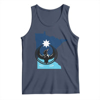 Minnesota Loon Rising Tank Top Star Emblem MN State Flag Pride