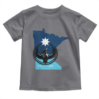 Minnesota Loon Rising Toddler T Shirt Star Emblem MN State Flag Pride