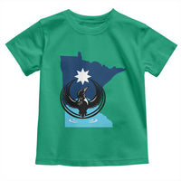 Minnesota Loon Rising Toddler T Shirt Star Emblem MN State Flag Pride