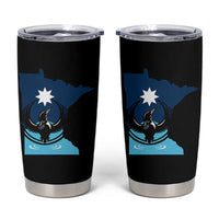 Minnesota Loon Rising Tumbler Cup Star Emblem MN State Flag Pride