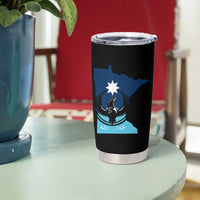 Minnesota Loon Rising Tumbler Cup Star Emblem MN State Flag Pride