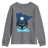 Minnesota Loon Rising Youth Sweatshirt Star Emblem MN State Flag Pride