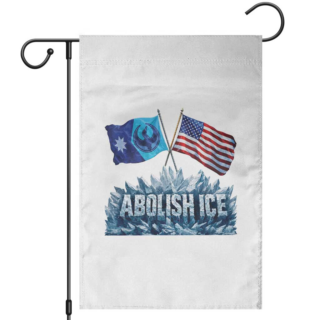 Abolish Ice Minnesota American Flag Garden Flag MN Rebel Loon Resistance Protest