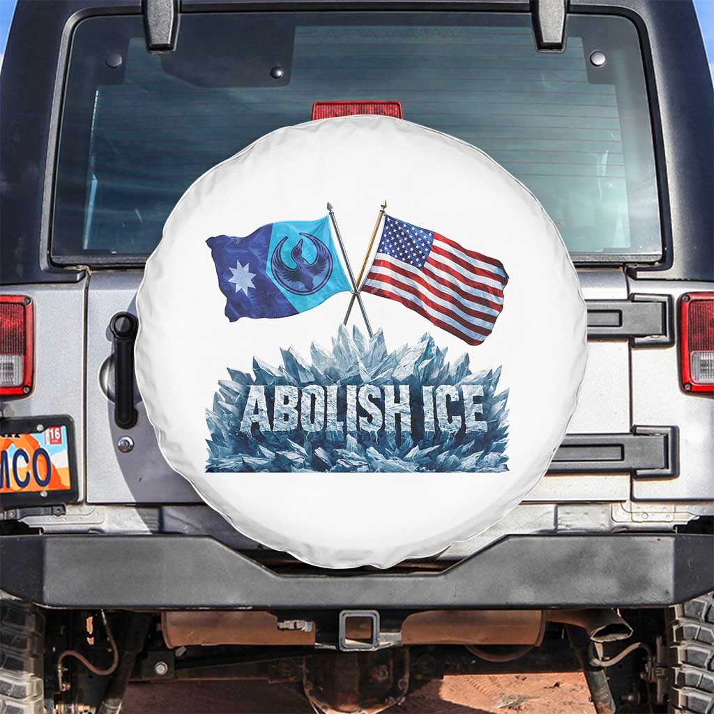 Abolish Ice Minnesota American Flag Spare Tire Cover MN Rebel Loon Resistance Protest
