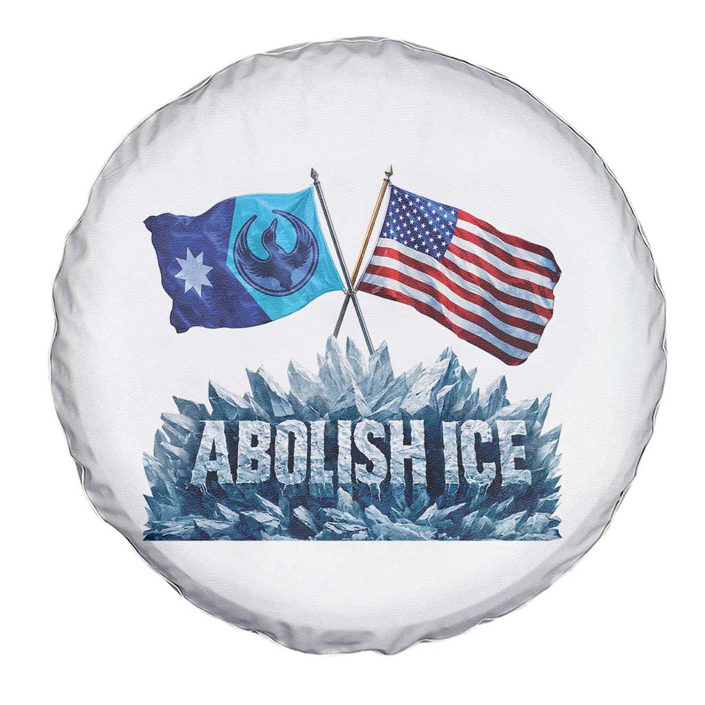 Abolish Ice Minnesota American Flag Spare Tire Cover MN Rebel Loon Resistance Protest