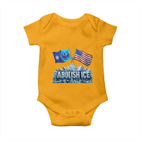 Abolish Ice Minnesota American Flag Baby Onesie MN Rebel Loon Resistance Protest