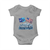 Abolish Ice Minnesota American Flag Baby Onesie MN Rebel Loon Resistance Protest