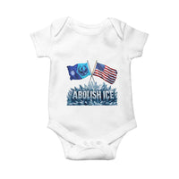 Abolish Ice Minnesota American Flag Baby Onesie MN Rebel Loon Resistance Protest