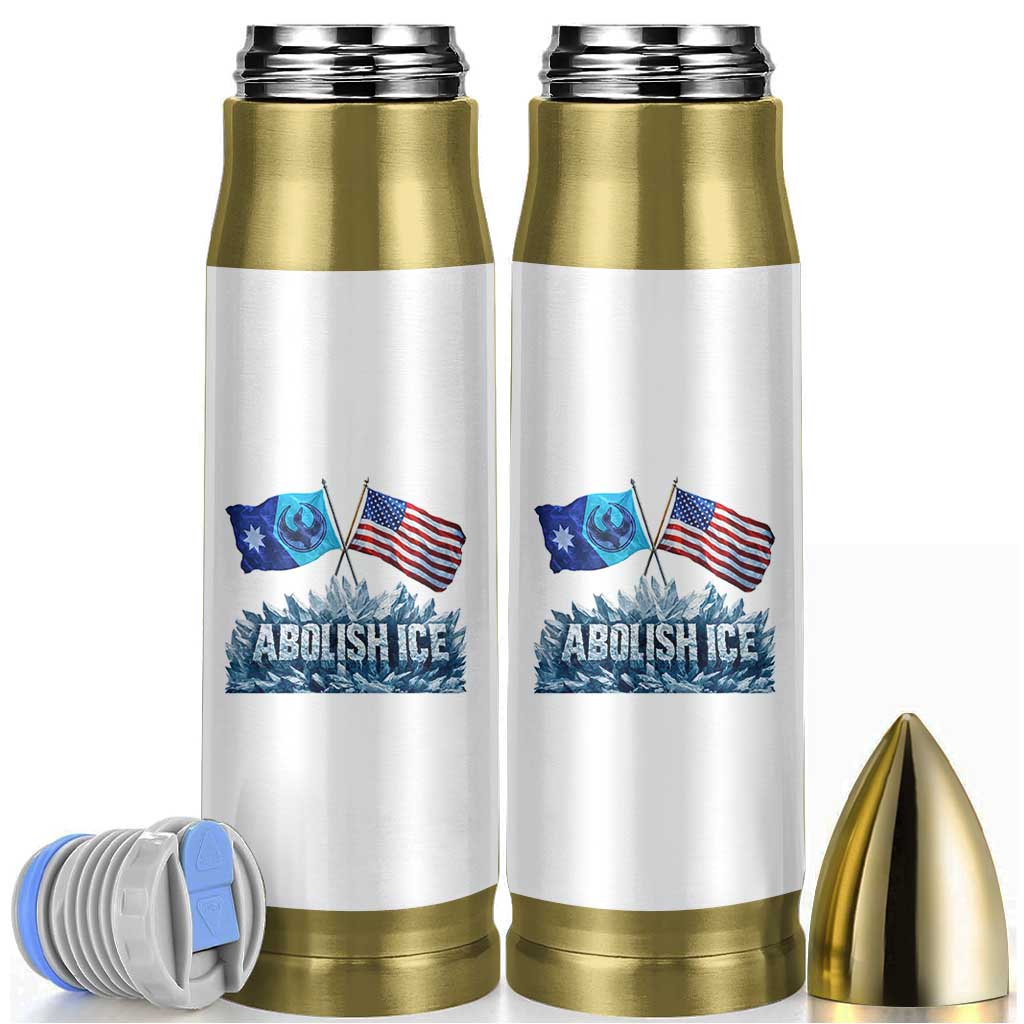 Abolish Ice Minnesota American Flag Bullet Tumbler MN Rebel Loon Resistance Protest
