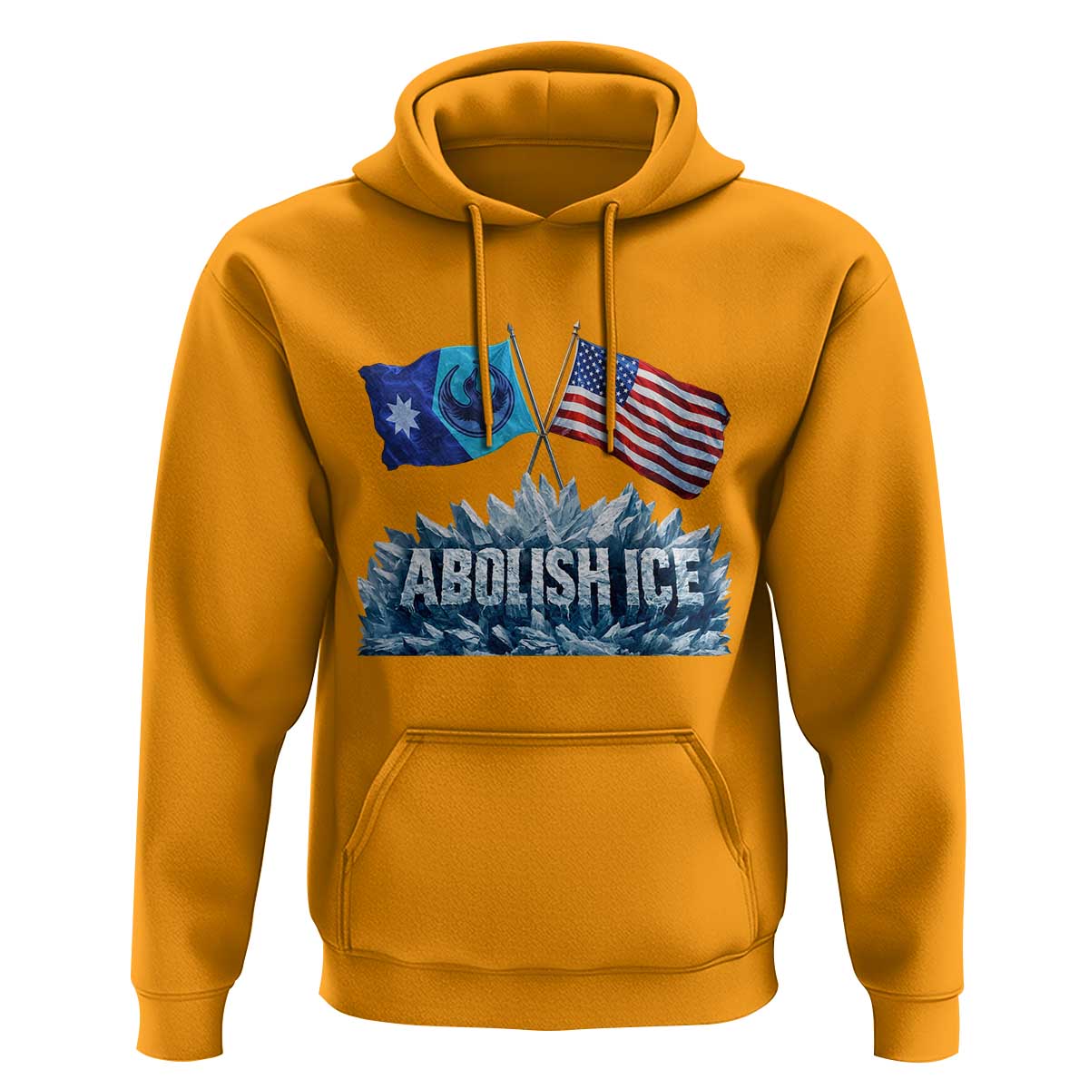 Abolish Ice Minnesota American Flag Hoodie MN Rebel Loon Resistance Protest